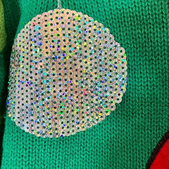 Jolly Sweaters Ugly Christmas Sweater Disco Dancing Dinosaur Men's Size Medium - Picture 4 of 10